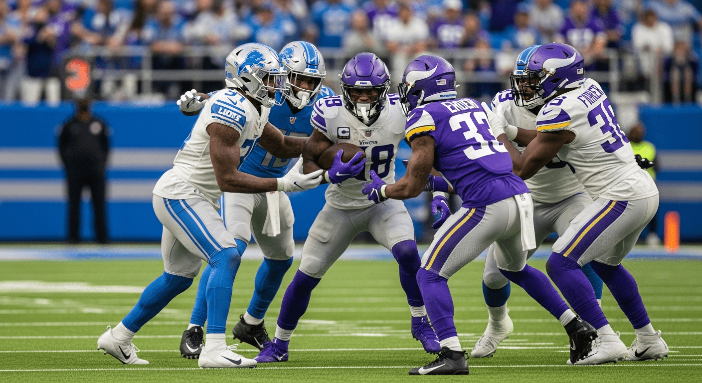 Detroit Lions vs Minnesota Vikings Match Player Stats
