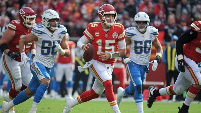 Los Angeles Chargers vs Kansas City Chiefs Match Player Stats