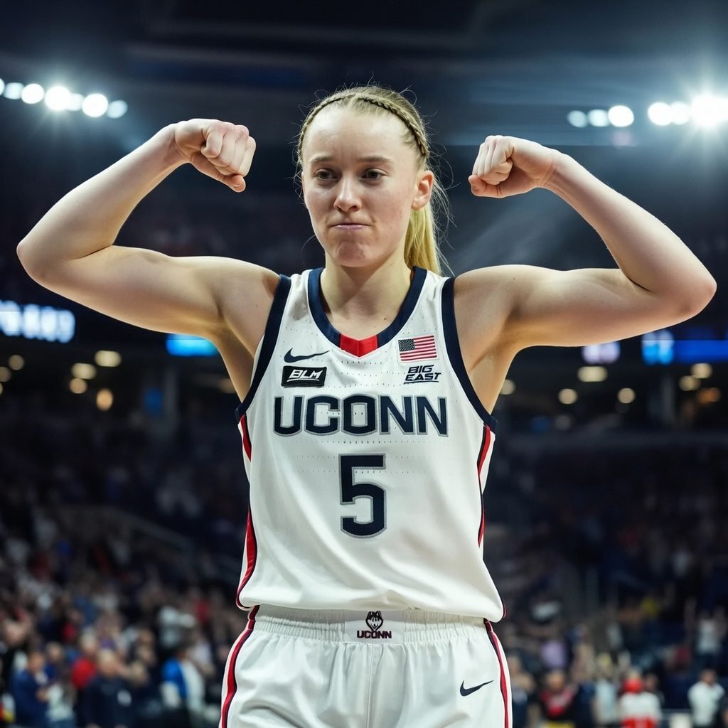 Paige Bueckers Action Shot